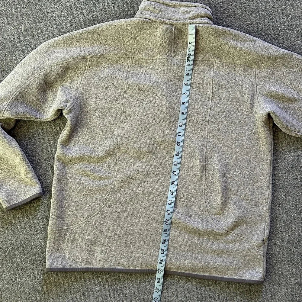 Patagonia Better Sweater Mens Large Gray 1/4 Zip Fleece Pullover Top Layer